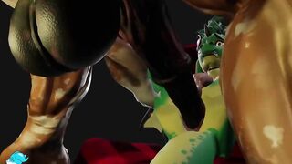 Dragonboy gets his big horse boy hole pounded raw and rough in 3D gay furry animation