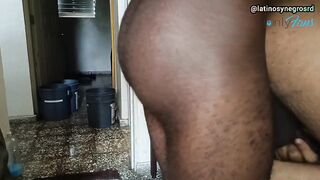 My neighbor's huge black cock makes me jump every time he fucks me raw