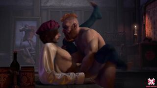 The witcher gagged his tight asshole raw for lunch big dick ruined his boyfriend