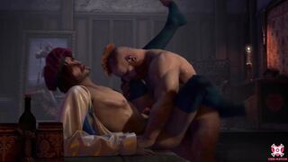 The witcher gagged his tight asshole raw for lunch big dick ruined his boyfriend