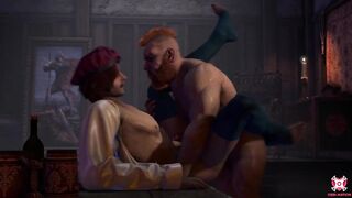 The witcher gagged his tight asshole raw for lunch big dick ruined his boyfriend