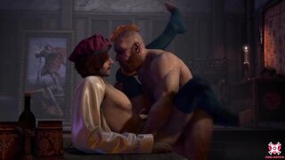 The witcher gagged his tight asshole raw for lunch big dick ruined his boyfriend