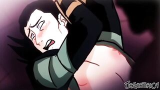Loki Thor step bro virgin hole stuffed raw yaoi anal creampie