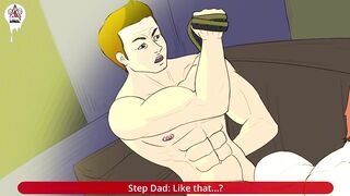 Step dad ruins his stepson raw hentai yaoi