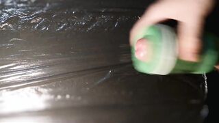 Twink's fat dick ruined by brutal solo cum explosion