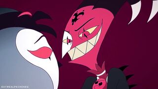 Stolas and Blitz nasty creampie fuck in animated gay hentai