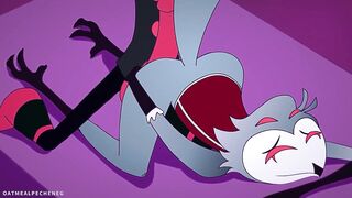 Stolas and Blitz nasty creampie fuck in animated gay hentai