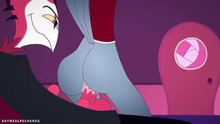 Stolas and Blitz nasty creampie fuck in animated gay hentai