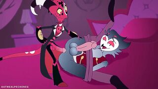 Stolas and Blitz nasty creampie fuck in animated gay hentai