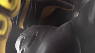 Size theft muscle growth animation 1 ball gets 8 ball stuffed in clenched tight choking mess
