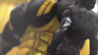 Size theft muscle growth animation 1 ball gets 8 ball stuffed in clenched tight choking mess