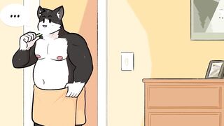 Thick thighs squash gay cartoon under relentless cumshot