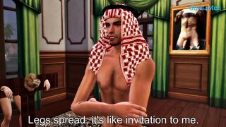 Sheikh's male harem ruined by rough rough anal and diaper fun