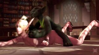 Goblin x Elf Rough Fucking in WoW 3D Animation