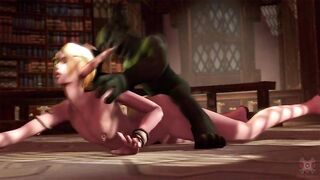 Goblin x Elf Rough Fucking in WoW 3D Animation