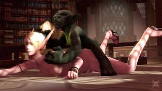Goblin x Elf Rough Fucking in WoW 3D Animation