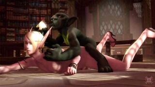 Goblin x Elf Rough Fucking in WoW 3D Animation