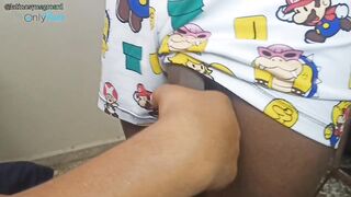 Neighbor's big black dick makes this twink's face gush like a slut