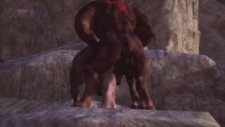 Minotaurs Fuck Each Other Hard Anal Licking Big Dick Furry Porn