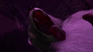 Gay furry synth lovers wild lion wolf cum in mouth orgasm animation