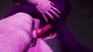 Gay furry synth lovers wild lion wolf cum in mouth orgasm animation