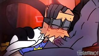 Black Hat ruins the shy twink doctor’s mouth with his gay monster