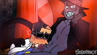 Black Hat ruins the shy twink doctor’s mouth with his gay monster