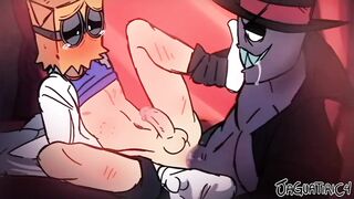 Black Hat ruins the shy twink doctor’s mouth with his gay monster