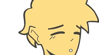 Frankenstein monster boyfriend strokes his monster cock raw rough animation