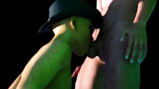 Sissy sucks his own dick raw POV destroyed by big cock