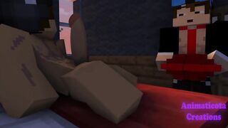 His Huge Tasty Cock destroyed by deep throat minecraft gay sex