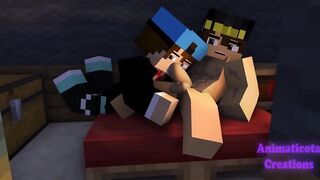 His Huge Tasty Cock destroyed by deep throat minecraft gay sex