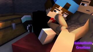 His Huge Tasty Cock destroyed by deep throat minecraft gay sex