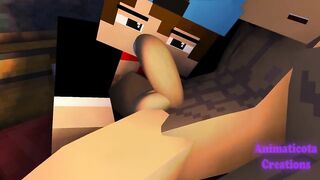 His Huge Tasty Cock destroyed by deep throat minecraft gay sex