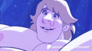 Kristoff gets brutally fucked with big frozen dick in gay animated cartoon
