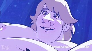 Kristoff gets brutally fucked with big frozen dick in gay animated cartoon