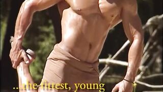 Ancient Greek muscle gods compete naked in brutal games