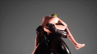 Interracial big cock gay 3D hentai BBC brutal fucking