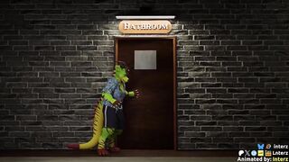 Gay furry animation muscle boy gushes cumshot solo big cock throbs