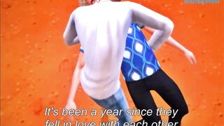 Gay rough massage turns into big dick action in the sims 4