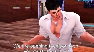 Gay rough massage turns into big dick action in the sims 4