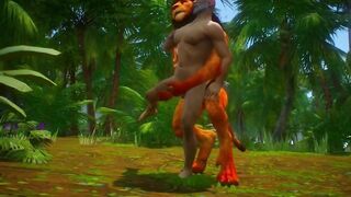 Mature man’s jungle mushroom hunt takes a rough furry monster dick ride