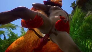 Mature man’s jungle mushroom hunt takes a rough furry monster dick ride