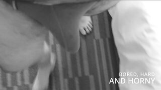 Bored Hard Horny in Hotel Room Cumshot Uncut POV