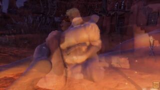 Wild Life animated gay sex Max gets destroyed by huge bear butt licking rough cumshot