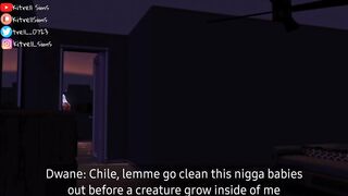 Booty Intruder destroying Black gay sims 4 cartoon fuck