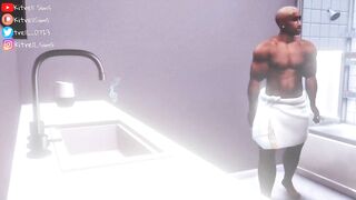 Booty Intruder destroying Black gay sims 4 cartoon fuck