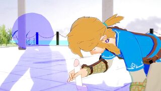 Link Gets His Big Dick Wrecked in Raw Yaoi Handjob