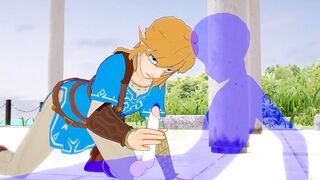 Link Gets His Big Dick Wrecked in Raw Yaoi Handjob