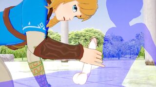Link Gets His Big Dick Wrecked in Raw Yaoi Handjob
